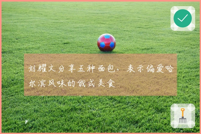 刘耀文分享五种面包，表示偏爱哈尔滨风味的俄式美食